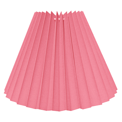 Plissé 12x25x32 T-E27 pink bomuld 